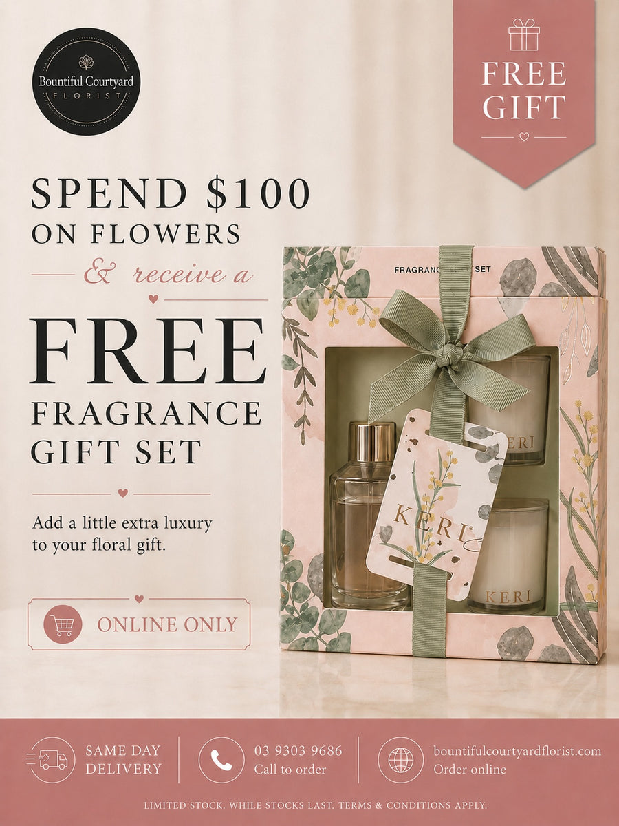 KERI fragrance gift set with diffuser and candles